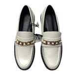 ZARA NEW  Low Heel Chain Loafers 39 White Photo 1