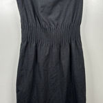 Calvin Klein Cap Sleeve Collared Button Front Gray Woven Dress Size 2 Photo 0