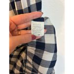 DÔEN Whisper Dress Blue White Gingham Embroidered Midi Dress Size M Photo 6