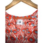 CAbi L 'Sunshine' Orange Blue Geometric Print Flowy Tank Top Photo 3