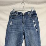 Risen  Straight Leg High Rise Distressed Jeans Sz 30 Photo 2