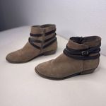 White Mountain  Jitter in Taupe Suede Leather Ankle Booties size 9.5 Photo 0