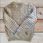 Pandora VTG  Wool Blend Sweater Suede Elbow Patch Sz. L Winter Cozy Colorful Photo 2