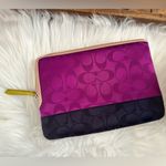 Coach NEW! Rare Weekend Colorblock E-Reader Sleeve – Violet & Navy | NWOT Photo 2