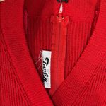Vintage Toula Red Knit Sweater Dress with gold buttons .. BEAUTIFUL Size undefined Photo 9