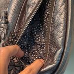 Brighton  x Lockheart Metallic Leather BohoShoulder Bag Embroidered Braided Strap Photo 6