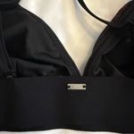 PINK - Victoria's Secret NWOT  Black Triangle Bralette with Red Rose Embroidery Photo 3