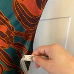 House of Harlow 1960 Revolve Ring Tie Satin Maxi Party Dress Fall Orange Green Size XS Photo 8