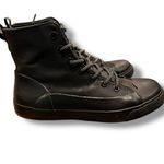 Hunter  Unisex Target Dipped Canvas High-Top Lace Sneakers Black/Black Size M6/W8 Photo 2