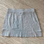 We Wore What NWT Cable Knit Mini Skirt in Light Heather Grey Size XL Photo 6