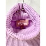 Show Me Your Mumu  Turtleneck Layer Up Rib Knit Sweater Top Lilac Women's Size XS Photo 2