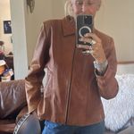 None Vintage rustic lightweight butter soft Brown Leather Jacket no tags Photo 10