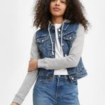 Levi's Men's Women's Unisex Hybrid Hoodie Trucker Jacket New Size L Photo 0