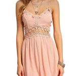 BANJUL | Crisscross-Back Hollow Out Lace Up Dress Size L Photo 0