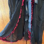 TRUE DESIRE SEXY LACEY SHEER BABYDOLL VALENTINES DAY LINGERIE Black Photo 3