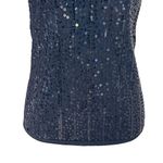 Lafayette 148 New York Sequined Embellished Cowl Neck Sleeveless Top Size L Wool Photo 1