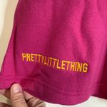 Pretty Little Thing Pink Sweat Shorts Plus Size XXXL Elastic Waist Casual Lounge Photo 3