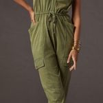 Anthropologie Daily practice by  la playa del amor jumpsuit cargo pockets Green Photo 0