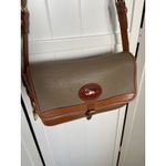Dooney & Bourke Dooney & Bourke Taupe Brown Purse Handbag Tote All Weather Leather USA Vintage Photo 5