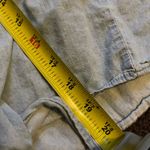 noble u light blue denim cropped tied elbow sleeve shirt M Photo 6