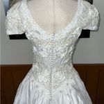 Alfred Angelo Stunning Vintage 90s  Basque Waist Wedding Gown! Photo 7
