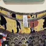 Gregory Parkinson floral‎ patchwork boho shift dress sz Small Tan Photo 4