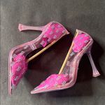 Barbie x ALDO Barbietessy Collection Pink Stiletto Heel Monogrammed B Size 9 NEW Silver Photo 11