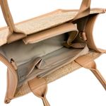 Caroline Hill  Ricky Mini Tote in Straw Nude Photo 8