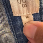 Soft Surroundings  Blue Metallic Wash Denim Jeans‎ Womens Size 16 Photo 7