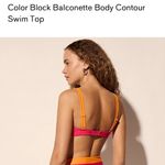 EXPRESS Pink and Orange Bikini Top Photo 2