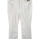 Madewell NWT Mid Rise Kick Out White Stretch Denim Jeans Women’s Size 33 Photo 3