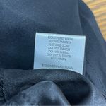 Ginia Black Silk Elastic Waist Pants Photo 5