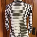 Chenault striped V Neck Beachy Sweater White Photo 10