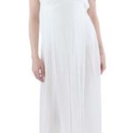 Raviya Macys NWT $58 white gauzy lace trim maxi swim cover Photo 0