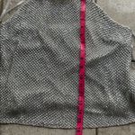 Parker  Justina Silk Silver Rhinestone Beaded Halter Tank Top Photo 14