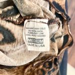 Vintage Y2K Early 2000's Cheetah Leopard Ruffle Corset Style Vampy Blouse Top M Brown Size M Photo 7