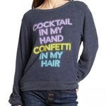 Wildfox "Cocktail In My Hand Confetti In My Hair" Sweatshirt Photo 1