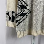 Confess Large Knit Beachy Scoop Neck Longline Slouchy Oversized Sweater Loose Black Photo 2