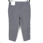 Loft The Riviera Slim Pin Striped Button Front Slacks Pants Women's Size 8 Photo 1