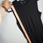 Theory  Black Sleeveless Wide Leg Jumpsuit Elastic Waist Pockets Size L Photo 12