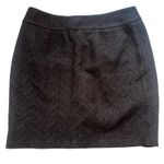 Eileen Fisher  Herringbone Wool Blend Mini Skirt Italian Fabric Womens XS Pleated Photo 7