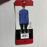 Spyder Active Top Womens Medium Blue Nylon Stretch Side Zip Long Sleeve Pullover Photo 6