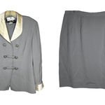 Vintage Sunny Choi‎ Saks 5th Avenue Skirt Set Gray Size 12 Photo 0