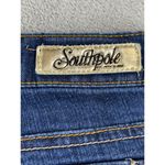 Southpole Womens Blue Jeans Size 11 Embroidered SP Mid-Rise Straight Leg Denim Photo 1