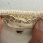 Cream Gauze Bell Sleeve Belted Romper Shorts Size Small Flare Festival Boho Photo 5