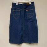 Lee VTG 80s Denim Midi Skirt Dark Wash
Indigo A-Line Size 13 Retro High Waisted Photo 1