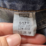 Levi's VTG 517 Relaxed Cut Off Shorts Womens Jr 11 Raw Hem Blue Denim Cotton ‘99 Photo 8