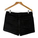 Wild Fable Black Denim Shorts High Rise Cuffed Hem Fair Trade Women Size 12 Photo 1