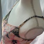 Floral Print Midi Dress with Spaghetti Straps Orange Size 8 Photo 7