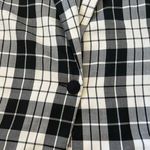 Bobbie & Brooks Vintage 90s Bobbie Brooks Light Black Cream Tartan Plaid Oversized Blazer 12/14 Photo 9
